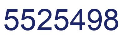 Number 5525498 blue image
