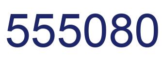 Number 555080 blue image