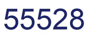 Number 55528 blue image