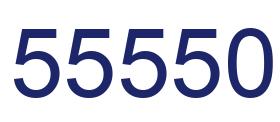 Number 55550 blue image