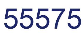 Number 55575 blue image