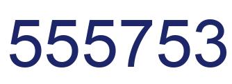 Number 555753 blue image