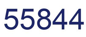 Number 55844 blue image