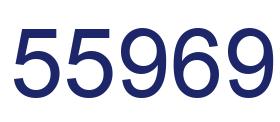 Number 55969 blue image
