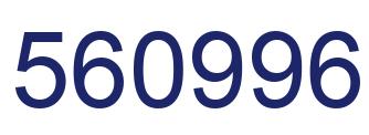 Number 560996 blue image
