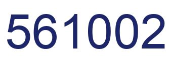 Number 561002 blue image