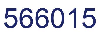 Number 566015 blue image