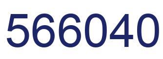 Number 566040 blue image