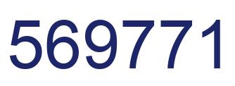 Number 569771 blue image