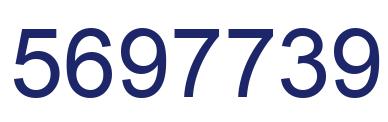 Número 5697739 imagen azul