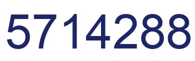 Number 5714288 blue image