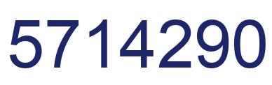 Number 5714290 blue image