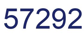 Number 57292 blue image