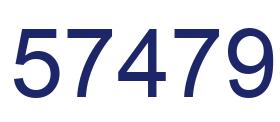 Number 57479 blue image