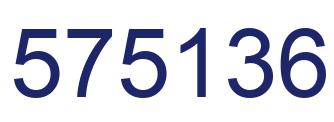Número 575136 imagen azul