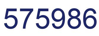 Número 575986 imagen azul