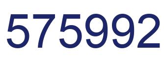 Number 575992 blue image