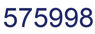 Número 575998 imagen azul