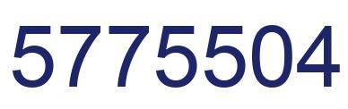 Número 5775504 imagen azul