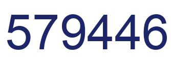 Número 579446 imagen azul