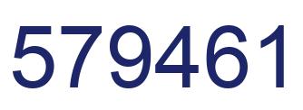 Número 579461 imagen azul