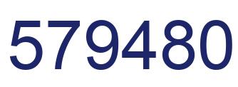 Número 579480 imagen azul