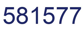 Número 581577 imagen azul