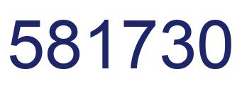 Número 581730 imagen azul