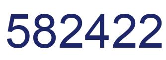 Número 582422 imagen azul