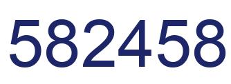 Número 582458 imagen azul