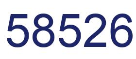 Número 58526 imagen azul