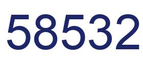 Number 58532 blue image