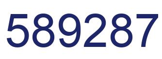 Número 589287 imagen azul