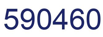 Number 590460 blue image