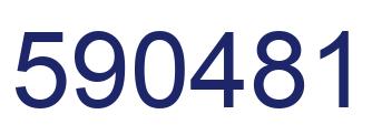 Number 590481 blue image