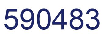 Número 590483 imagen azul
