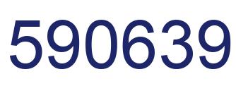 Number 590639 blue image