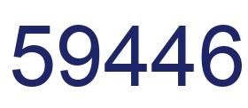 Número 59446 imagen azul