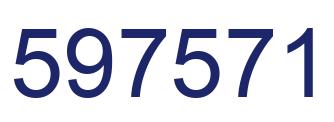 Number 597571 blue image