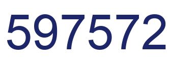 Number 597572 blue image