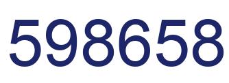 Número 598658 imagen azul
