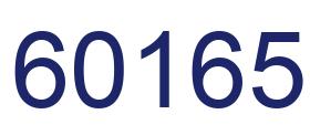 Number 60165 blue image