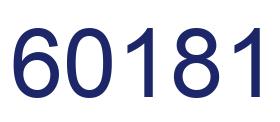 Number 60181 blue image