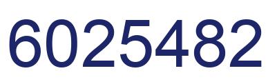 Number 6025482 blue image