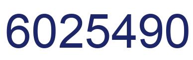 Number 6025490 blue image