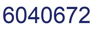 Number 6040672 blue image