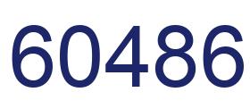 Number 60486 blue image