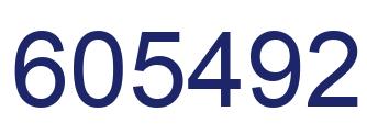 Number 605492 blue image