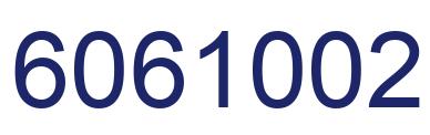 Number 6061002 blue image
