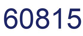 Number 60815 blue image